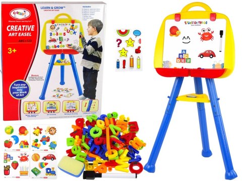 Tablica Magnetyczna Stojąca Pisak Magnes Niebieska LEAN Toys Tablica Magnetyczna Stojąca Pisak Magnes Niebieska LEAN Toys