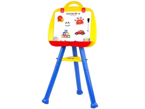 Tablica Magnetyczna Stojąca Pisak Magnes Niebieska LEAN Toys Tablica Magnetyczna Stojąca Pisak Magnes Niebieska LEAN Toys