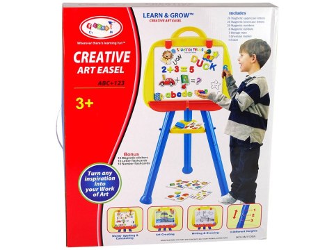 Tablica Magnetyczna Stojąca Pisak Magnes Niebieska LEAN Toys Tablica Magnetyczna Stojąca Pisak Magnes Niebieska LEAN Toys