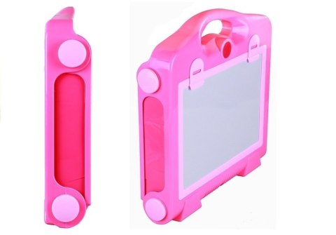 Tablica Na kredę Pisak + Pisaki Szblony 2w1 LEAN Toys Tablica Na kredę Pisak + Pisaki Szblony 2w1 LEAN Toys