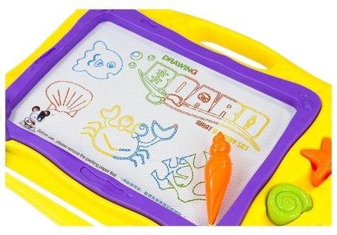 Tablica Znikopis Morski + 3 Pieczątki Kolorowe Tło LEAN Toys Tablica Znikopis Morski + 3 Pieczątki Kolorowe Tło LEAN Toys