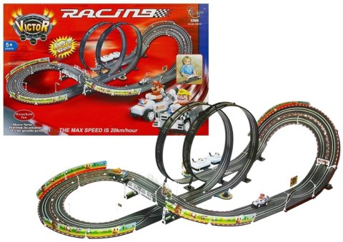 Tor Samochodowy + 2 Auta Mario RC 452cm 20km/h LEAN Toys Tor Samochodowy + 2 Auta Mario RC 452cm 20km/h LEAN Toys