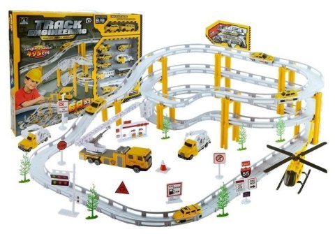 Tor Samochodowy Rail Racing Metalowe Autka 12km/h LEAN Toys Tor Samochodowy Rail Racing Metalowe Autka 12km/h LEAN Toys