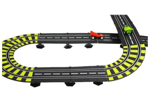 Tor Wyścigowy 11 Metrów + 2 Autka Zasilacz LEAN Toys Tor Wyścigowy 11 Metrów + 2 Autka Zasilacz LEAN Toys