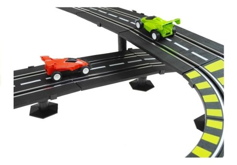 Tor Wyścigowy 11 Metrów + 2 Autka Zasilacz LEAN Toys Tor Wyścigowy 11 Metrów + 2 Autka Zasilacz LEAN Toys