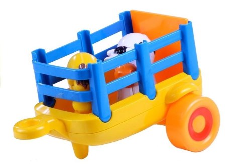 Traktor Przyczepa Zwierzątka Gra Świeci Odgłosy LEAN Toys Traktor Przyczepa Zwierzątka Gra Świeci Odgłosy LEAN Toys