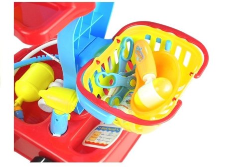 Wózek Lekarski z Akcesoriami 22 Elementy LEAN Toys Wózek Lekarski z Akcesoriami 22 Elementy LEAN Toys