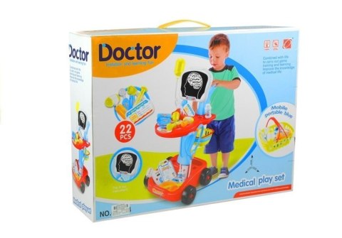 Wózek Lekarski z Akcesoriami 22 Elementy LEAN Toys Wózek Lekarski z Akcesoriami 22 Elementy LEAN Toys