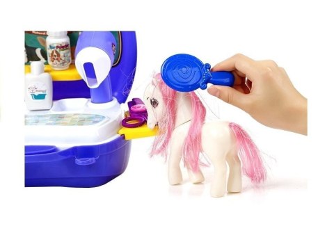 Zestaw Fryzjerski Kucyk w Walizce Salon Konika LEAN Toys Zestaw Fryzjerski Kucyk w Walizce Salon Konika LEAN Toys