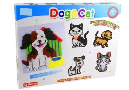 Zestaw Koralików do Tworzenia Mozaiki Pies i Kot 6000el LEAN Toys