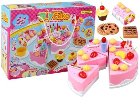 Zestaw Przyjęcie Urodzinowe Tort Do Krojenia Deser LEAN Toys Zestaw Przyjęcie Urodzinowe Tort Do Krojenia Deser LEAN Toys