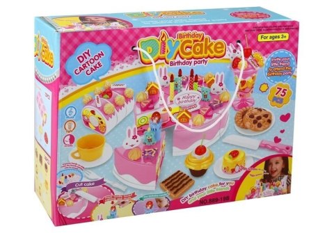 Zestaw Przyjęcie Urodzinowe Tort Do Krojenia Deser LEAN Toys Zestaw Przyjęcie Urodzinowe Tort Do Krojenia Deser LEAN Toys