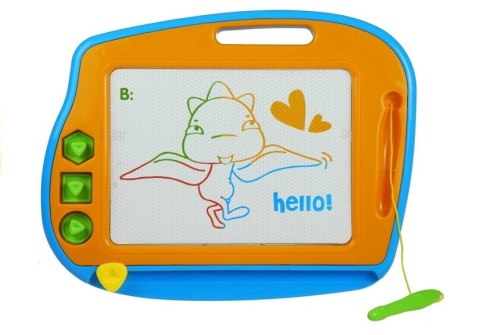 Znikopis Tablica Magnetyczna 2w1 Mała i Duża 3 Pieczątki LEAN Toys Znikopis Tablica Magnetyczna 2w1 Mała i Duża 3 Pieczątki LEAN Toys