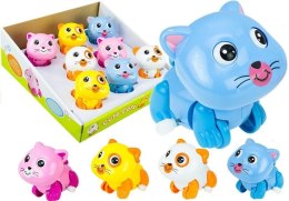 Zwierzątka Nakręcane Kotki Chodzą Ruszają Ogonem LEAN Toys