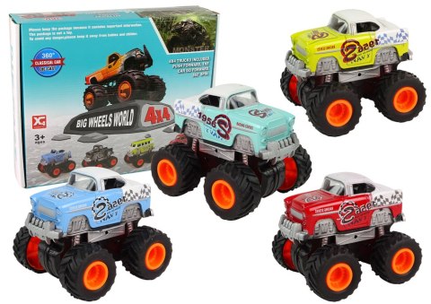 Auto 4x4 Klasyczny Model Na Dużych Kołach 4 Kolory LEAN Toys Auto 4x4 Klasyczny Model Na Dużych Kołach 4 Kolory LEAN Toys