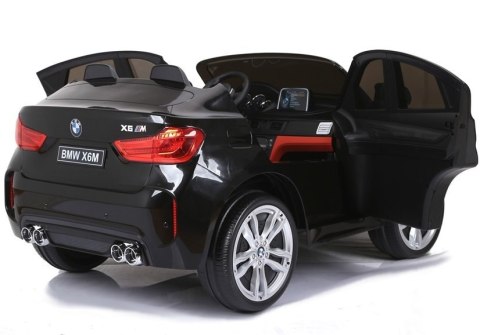 Auto Na Akumulator BMW X6M Czarne Dwuosobowy Fotel LEAN CARS Auto Na Akumulator BMW X6M Czarne Dwuosobowy Fotel LEAN CARS