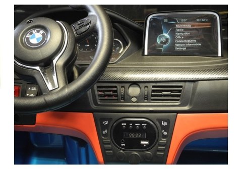 Auto Na Akumulator BMW X6M Niebieskie Lakierowane LEAN CARS Auto Na Akumulator BMW X6M Niebieskie Lakierowane LEAN CARS