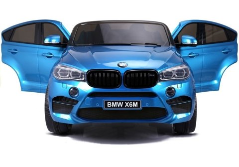 Auto Na Akumulator BMW X6M Niebieskie Lakierowane LEAN CARS Auto Na Akumulator BMW X6M Niebieskie Lakierowane LEAN CARS