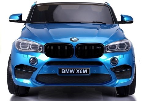 Auto Na Akumulator BMW X6M Niebieskie Lakierowane LEAN CARS Auto Na Akumulator BMW X6M Niebieskie Lakierowane LEAN CARS
