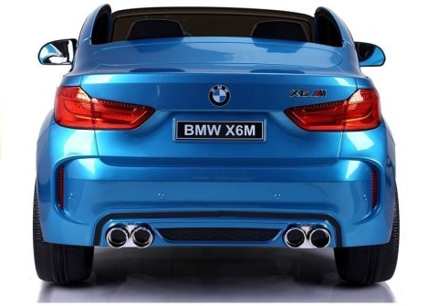 Auto Na Akumulator BMW X6M Niebieskie Lakierowane LEAN CARS Auto Na Akumulator BMW X6M Niebieskie Lakierowane LEAN CARS