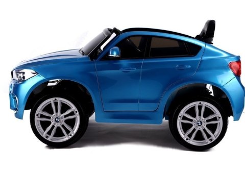 Auto na Akumulator BMW X6 Niebieskie Lakierowane LEAN CARS Auto na Akumulator BMW X6 Niebieskie Lakierowane LEAN CARS