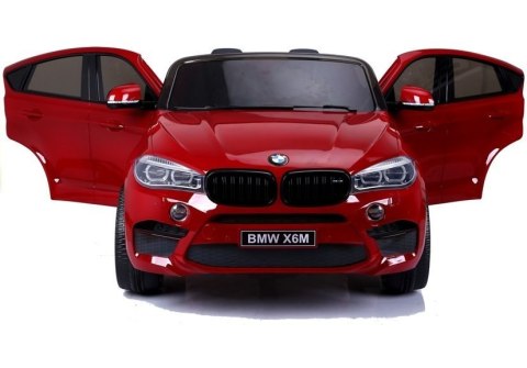 Auto na Akumulator Nowe BMW X6M Czerwone Lakierowane LEAN CARS Auto na Akumulator Nowe BMW X6M Czerwone Lakierowane LEAN CARS