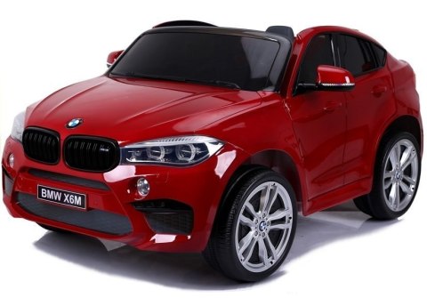 Auto na Akumulator Nowe BMW X6M Czerwone Lakierowane LEAN CARS Auto na Akumulator Nowe BMW X6M Czerwone Lakierowane LEAN CARS