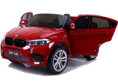 Auto na Akumulator Nowe BMW X6M Czerwone Lakierowane LEAN CARS Auto na Akumulator Nowe BMW X6M Czerwone Lakierowane LEAN CARS