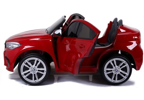 Auto na Akumulator Nowe BMW X6M Czerwone Lakierowane LEAN CARS Auto na Akumulator Nowe BMW X6M Czerwone Lakierowane LEAN CARS