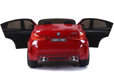 Auto na Akumulator Nowe BMW X6M Czerwone Lakierowane LEAN CARS Auto na Akumulator Nowe BMW X6M Czerwone Lakierowane LEAN CARS