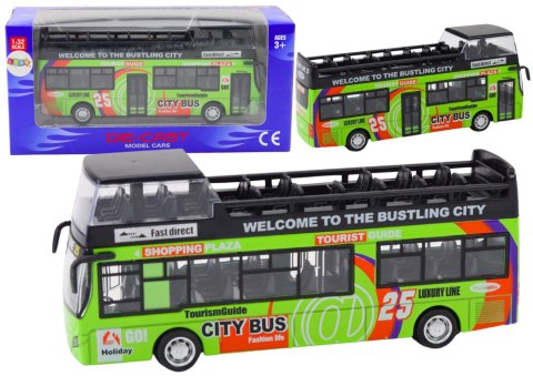 Autobus Piętrowy Turystyczny 1:32 Otwierane Drzwi Zielony LEAN Toys Autobus Piętrowy Turystyczny 1:32 Otwierane Drzwi Zielony LEAN Toys