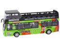 Autobus Piętrowy Turystyczny 1:32 Otwierane Drzwi Zielony LEAN Toys