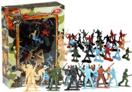 Duży Zestaw Żołnierzyków Militarny Wojsko Armia Figurki LEAN TOYS