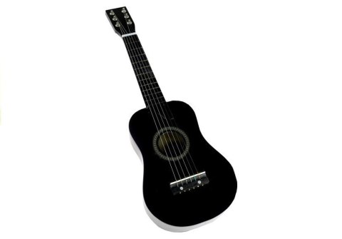 Gitara Drewniana Klasyczna z Kostką Czarna 60 cm LEAN Toys Gitara Drewniana Klasyczna z Kostką Czarna 60 cm LEAN Toys