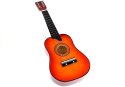 Gitara Drewniana Klasyczna z Kostką Czerwona 60 cm LEAN Toys