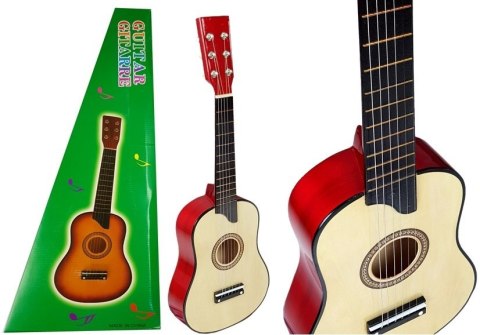 Gitara Drewniana z Kostką Kremowa LEAN Toys Gitara Drewniana z Kostką Kremowa LEAN Toys
