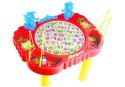 Gra Zręcznościowa Łowienie Rybek Świeci Czerwona LEAN Toys