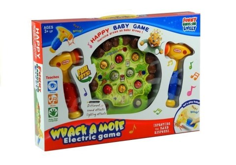 Gra Zręcznościowa Uderzanie Bobrów Młoteczkiem LEAN Toys Gra Zręcznościowa Uderzanie Bobrów Młoteczkiem LEAN Toys