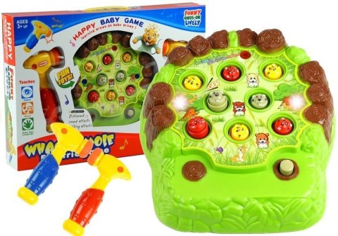 Gra Zręcznościowa Uderzanie Bobrów Młoteczkiem LEAN Toys Gra Zręcznościowa Uderzanie Bobrów Młoteczkiem LEAN Toys
