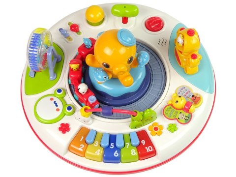 Interaktywny Stolik Edukacyjny Ośmiornica Pianinko Dźwięki Światła LEAN Toys Interaktywny Stolik Edukacyjny Ośmiornica Pianinko Dźwięki Światła LEAN Toys