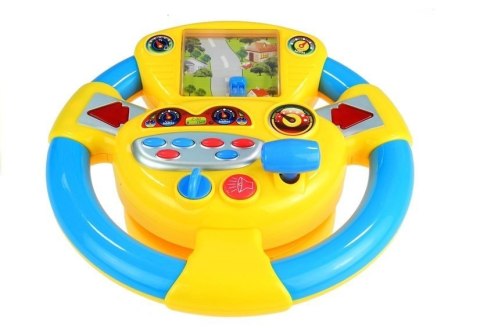 Kierownica Interaktywna Dla Maluszka Dźwięki LEAN Toys Kierownica Interaktywna Dla Maluszka Dźwięki LEAN Toys