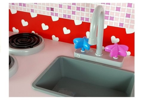 Kuchnia Drewniana Jola Lodówka Mikrofalówka Otwierane Elementy LEAN Toys Kuchnia Drewniana Jola Lodówka Mikrofalówka Otwierane Elementy LEAN Toys