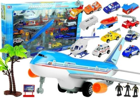 Lotnisko Duży Zestaw 41 Elementów Samolot Autka LEAN Toys Lotnisko Duży Zestaw 41 Elementów Samolot Autka LEAN Toys