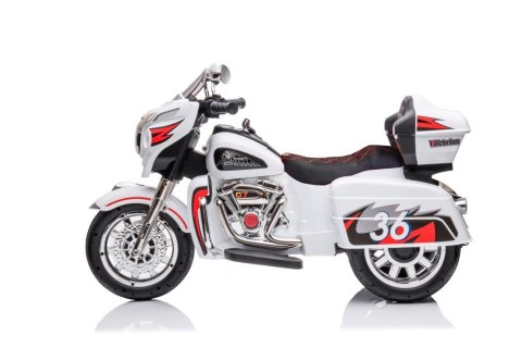 Motor Na Akumulator Trójkołowy Goldwing Biały LEAN CARS Motor Na Akumulator Trójkołowy Goldwing Biały LEAN CARS