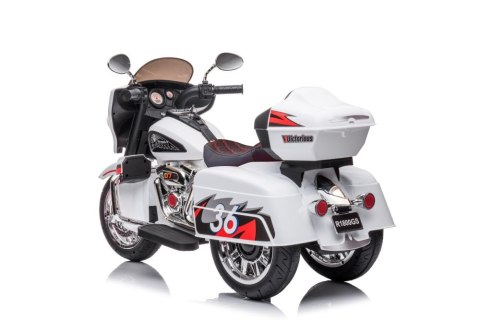Motor Na Akumulator Trójkołowy Goldwing Biały LEAN CARS Motor Na Akumulator Trójkołowy Goldwing Biały LEAN CARS