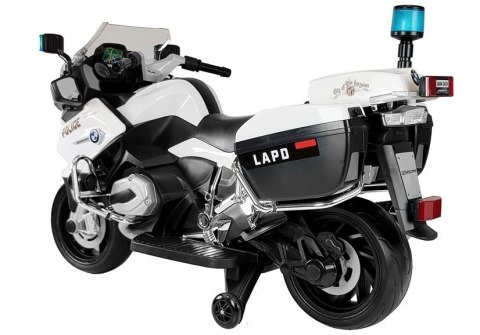 Motor na Akumulator BMW R1200 Policja biały LEAN CARS Motor na Akumulator BMW R1200 Policja biały LEAN CARS