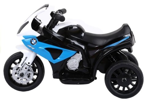 Motor na akumulator BMW S1000RR Trójkołowy Niebieski LEAN CARS Motor na akumulator BMW S1000RR Trójkołowy Niebieski LEAN CARS