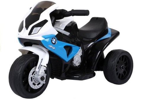Motor na akumulator BMW S1000RR Trójkołowy Niebieski LEAN CARS Motor na akumulator BMW S1000RR Trójkołowy Niebieski LEAN CARS