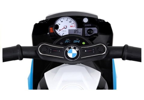 Motor na akumulator BMW S1000RR Trójkołowy Niebieski LEAN CARS Motor na akumulator BMW S1000RR Trójkołowy Niebieski LEAN CARS