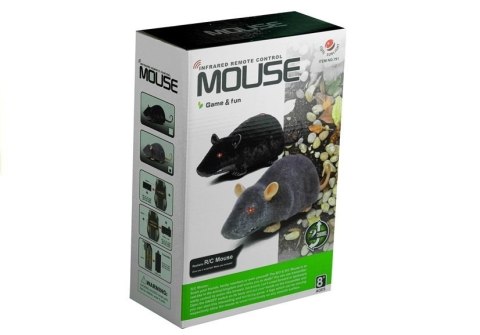 Mysz Zdalnie Sterowana Pilotem R/C Na Kółkach Duża Czarna LEAN Toys Mysz Zdalnie Sterowana Pilotem R/C Na Kółkach Duża Czarna LEAN Toys